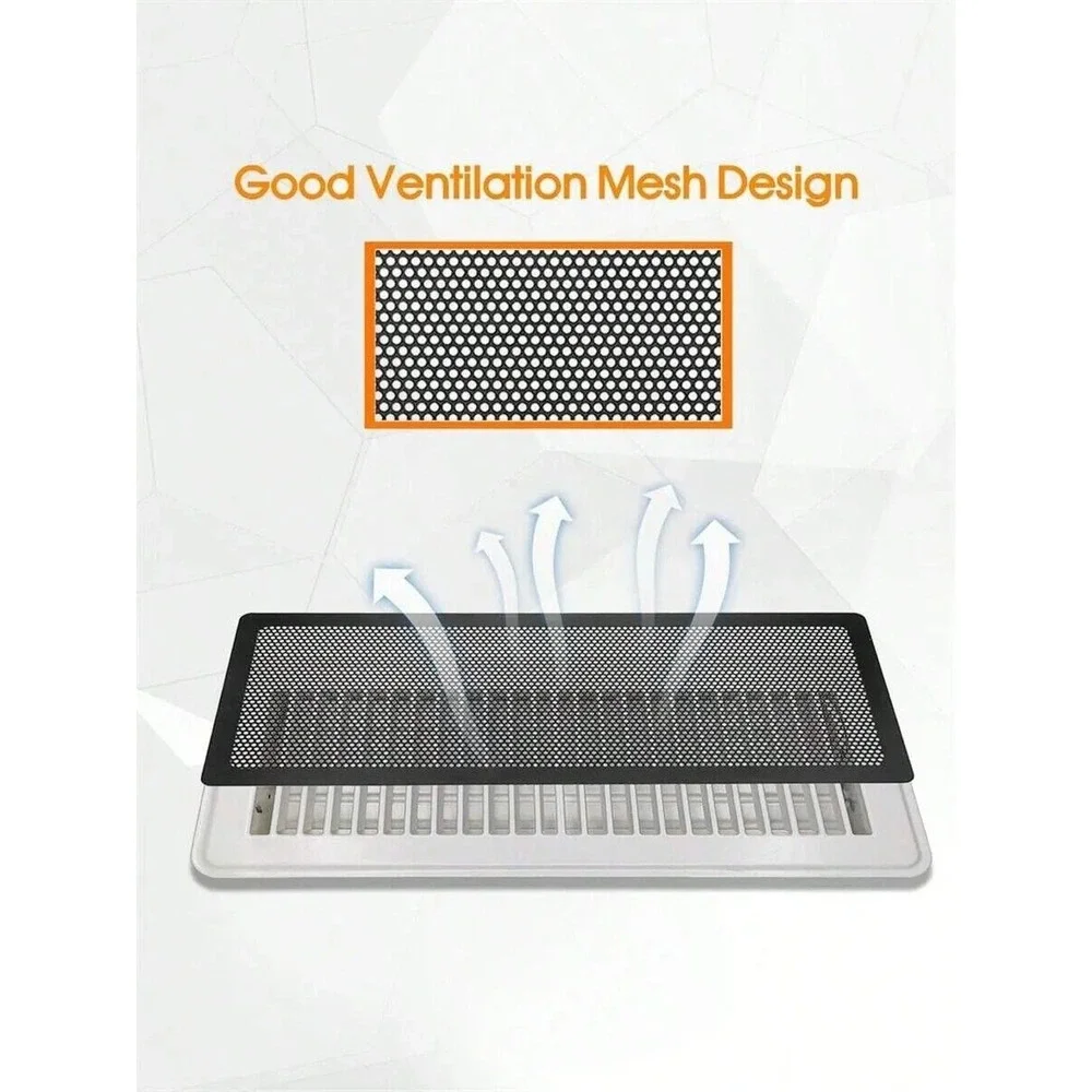 NEW 4x Floor Register Vent Cover 6x14 Inch‎ Air Vent Mesh Screen Bug Filter